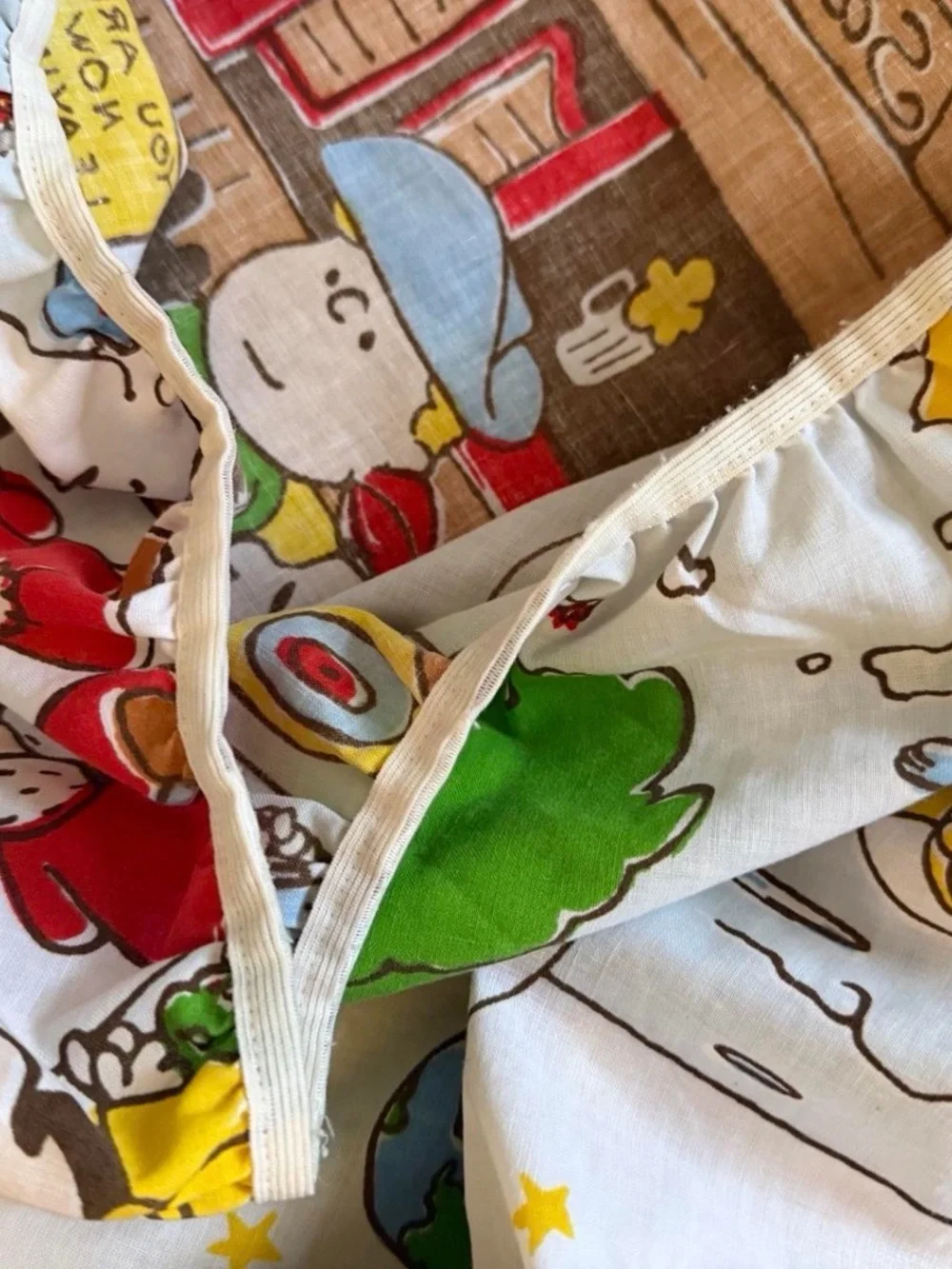 RARE Complete Vintage 1971 Peanuts Snoopy TasteMaker Twin Sheet Set